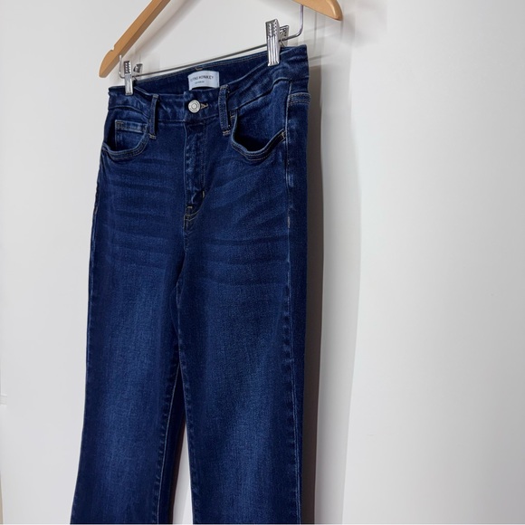 Flying Monkey Dark Wash Mid Rise Flare Leg Stretchable Jeans Size 29 - Picture 4 of 16